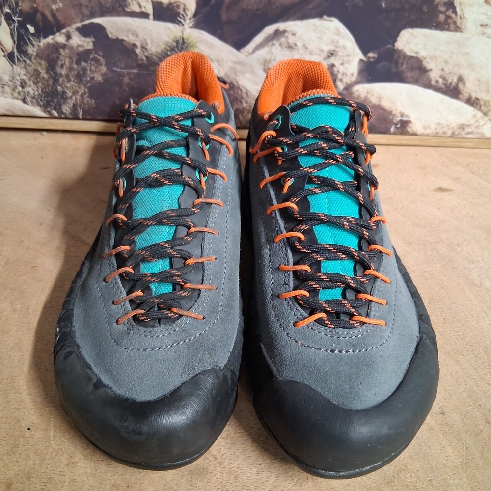 La Sportiva TX4 Mens Approach Shoes Grey Orange Teal Vibram Hiking Climbing 7.5